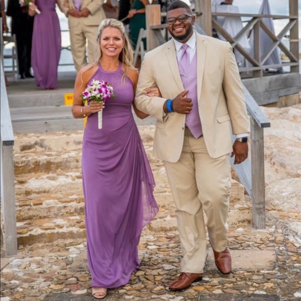 David’s Bridal beautiful Lilac dress